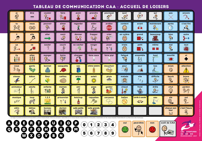Tableau de communication : Accueil de loisirs, Pont-de-l’Isère (Drôme)